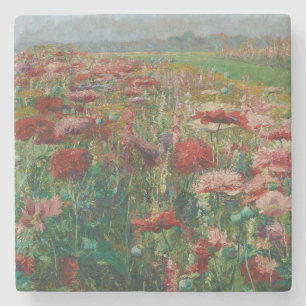 Dessous-de-verre En Pierre Poppies en fleurs - Olga Wisinger-Florian