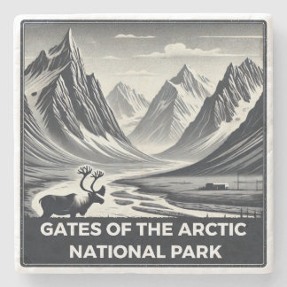 Dessous-de-verre En Pierre Portes du parc national de l'Arctique