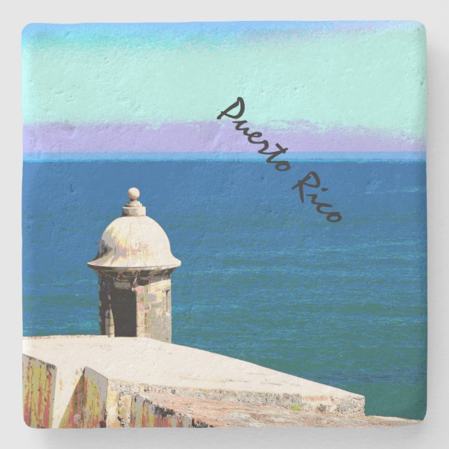 Dessous-de-verre En Pierre Porto Rico (Devant)