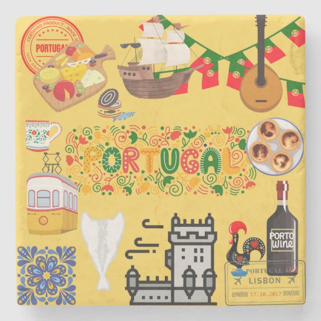 Dessous-de-verre En Pierre Portugal (Devant)