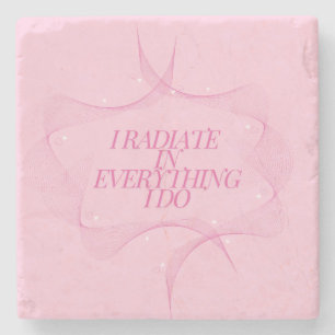 Dessous-de-verre En Pierre Positif, Spirituel, Inspirant, Motivant 