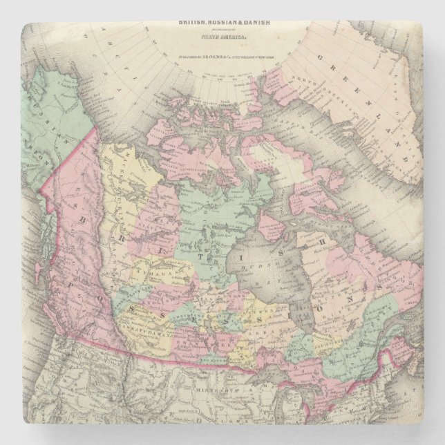 Dessous-de-verre En Pierre Possessions britanniques, russes et danoises (Devant)