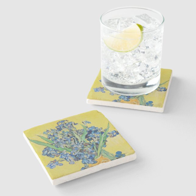 Dessous-de-verre En Pierre Poster d'Irises Vincent van Gogh (Côté)