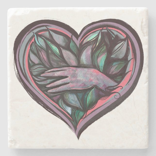 Dessous-de-verre En Pierre Pouvoir de la déesse des fleurs Lotus (Devant)