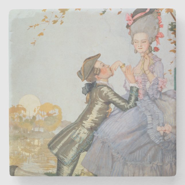 Dessous-de-verre En Pierre Première Love, 1916 (Devant)