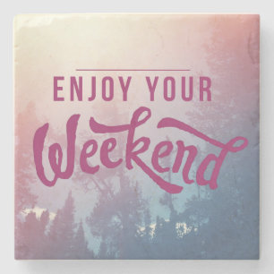 Dessous-de-verre En Pierre Prêt Pour Le Week-End