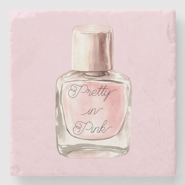 Dessous-de-verre En Pierre Pretty in Pink Nail Polish (Devant)