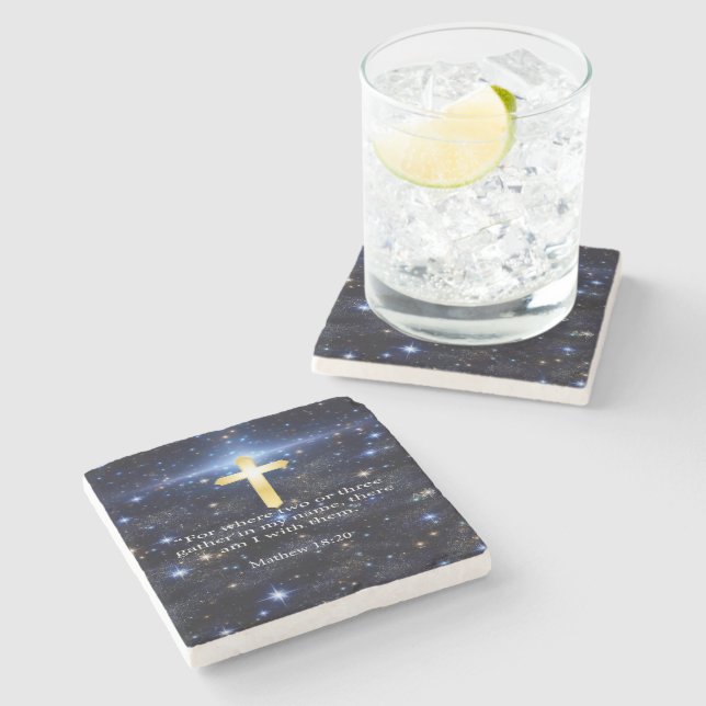 Dessous-de-verre En Pierre Prière (Côté)