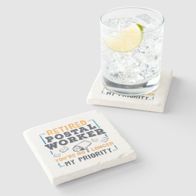 Dessous-de-verre En Pierre Priorité de retraite des travailleurs postaux retr (Côté)