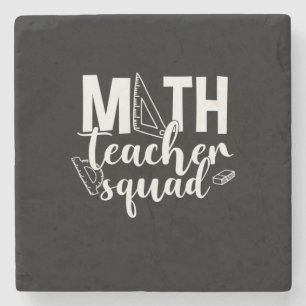 Dessous-de-verre En Pierre Professeur de mathématiques Équipe d'enseignants d