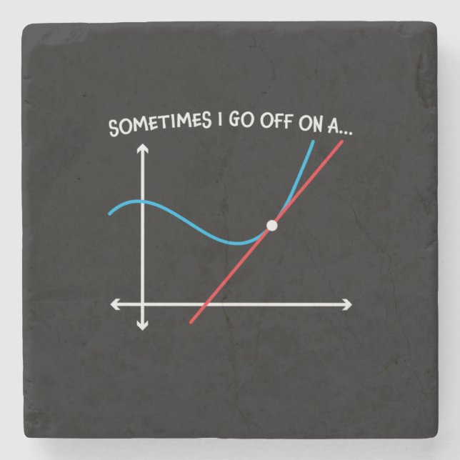 Dessous-de-verre En Pierre Professeur De Mathématiques Parfois Je Pars (Devant)