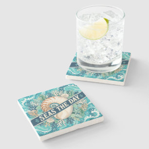 Dessous-de-verre En Pierre Profitez de la Mer