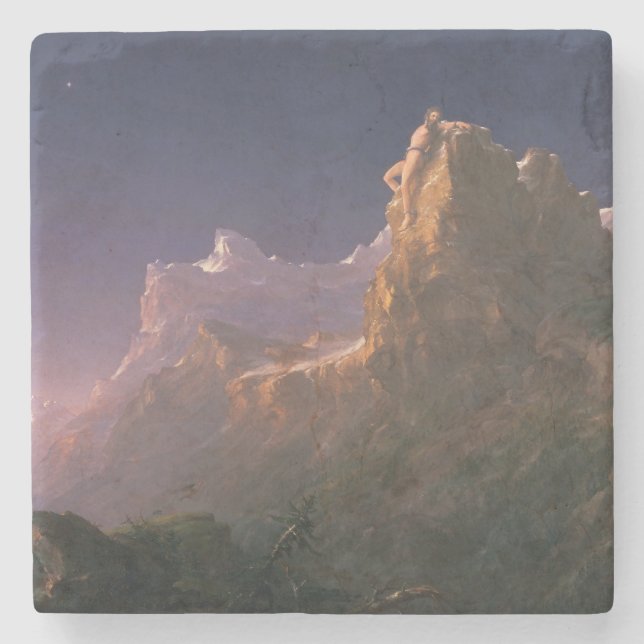 Dessous-de-verre En Pierre Prométhée enchaîné (par Thomas Cole) (Devant)