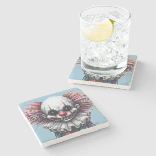 Dessous-de-verre En Pierre Psycho Clown