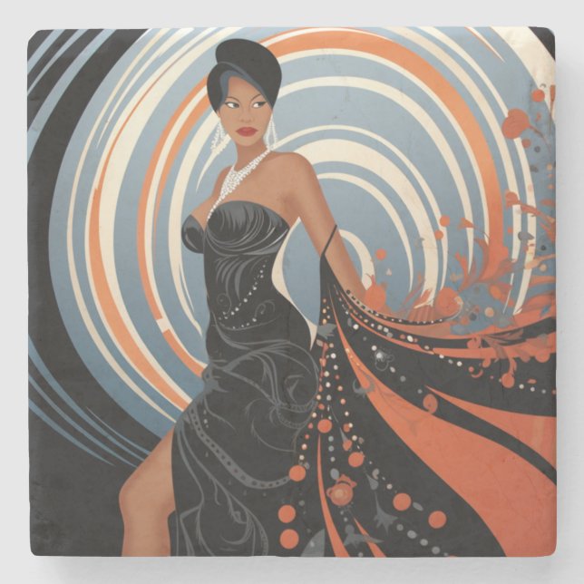 DESSOUS-DE-VERRE EN PIERRE PUISSANCE DE BEAUTÉ #2 (Devant)