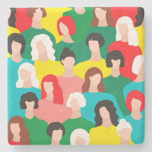 Dessous-de-verre En Pierre Puissance des filles