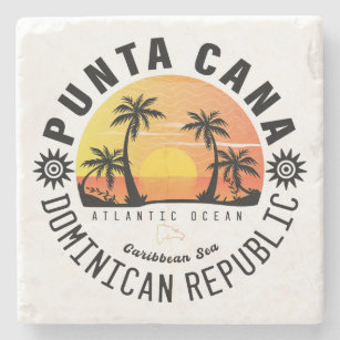 Dessous-de-verre En Pierre Punta Cana République Dominicaine - Souvenir Rétro