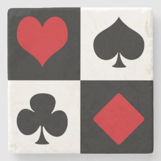 Dessous-de-verre En Pierre Quatre combinaisons de cartes