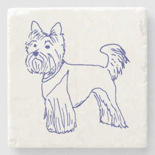 Dessous-de-verre En Pierre Race de chien Yorkshire Terrier