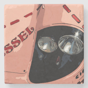 DESSOUS-DE-VERRE EN PIERRE RACER D'ENDURANCE - ROSE