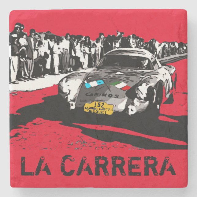 DESSOUS-DE-VERRE EN PIERRE RACING 1953 (Devant)