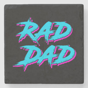 Dessous-de-verre En Pierre Rad Papa Retro 80's
