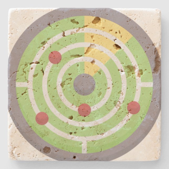 Dessous-de-verre En Pierre Radar (Devant)