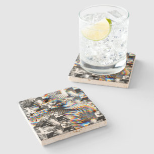 Dessous-de-verre En Pierre Rainbow Assault Stone Coaster