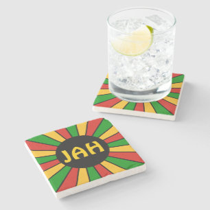 Dessous-de-verre En Pierre RASTAFARI BOUTON DRAGON RAYS + votre signe ou votr