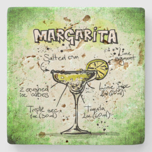 Dessous-de-verre En Pierre Recette de boissons de margarita