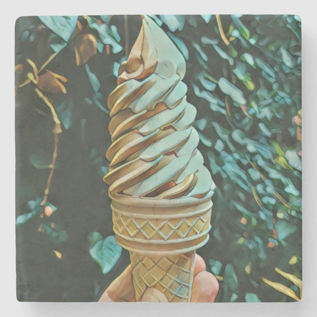 Dessous-de-verre En Pierre Recette de crème glacée (Devant)