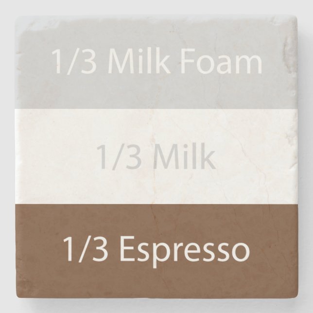 Dessous-de-verre En Pierre Recipe cappuccino | design (Devant)
