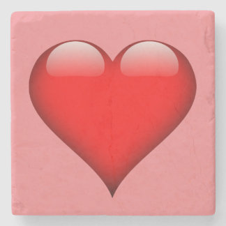 Dessous-de-verre En Pierre Red Heart Love