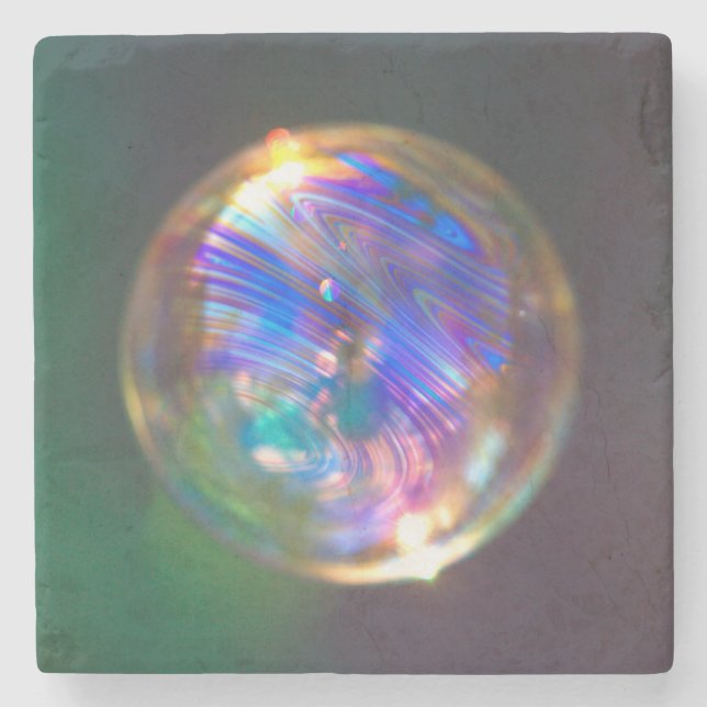 Dessous-de-verre En Pierre Réflexion de bulle flottante (Devant)