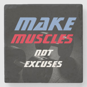 Dessous-de-verre En Pierre Rendre les muscles Bodybuilding Fitness Motivation