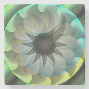 Dessous-de-verre En Pierre Requin spiral par Kenneth Yoncich