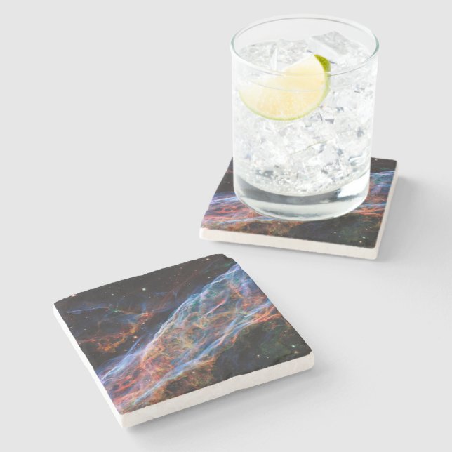 Dessous-de-verre En Pierre Restes de supernova de la nébuleuse du Voile Téles (Côté)