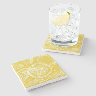 Dessous-de-verre En Pierre Résumé de citron