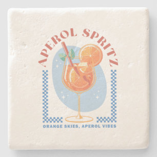 Dessous-de-verre En Pierre Rétro Aperol Spritz Summer Cocktail Vibe