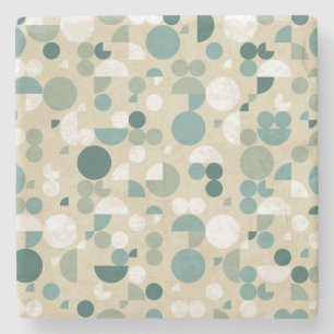 Dessous-de-verre En Pierre Rétro motif abstrait