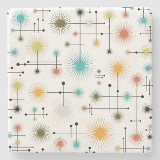 Dessous-de-verre En Pierre Retro Starbursts A Go-Go !