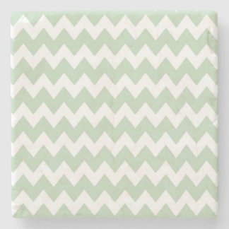 Dessous-de-verre En Pierre Rétro zigzag moderne coloré turquoise léger de