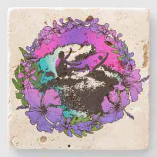 Dessous-de-verre En Pierre Rétros dessous de verre de barre de Tiki des