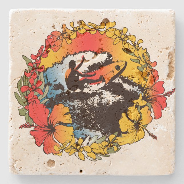 Dessous-de-verre En Pierre Rétros dessous de verre de barre de Tiki des (Devant)