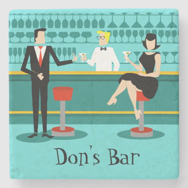 Dessous-de-verre En Pierre Rétros dessous de verre de pierre de salon de (Devant)