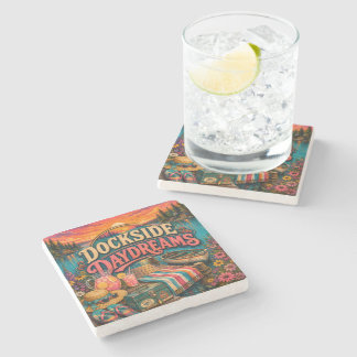 Dessous-de-verre En Pierre Rêveries au bord de l'eau