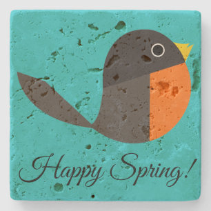 Dessous-de-verre En Pierre Robin Birds