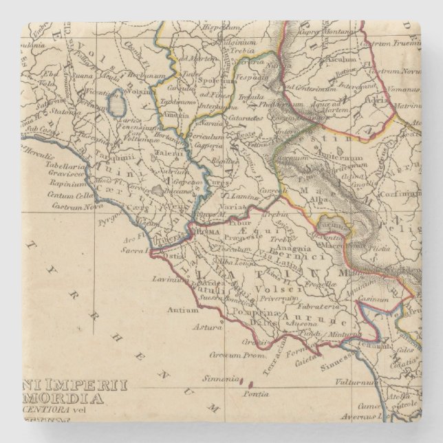 Dessous-de-verre En Pierre Rome 3 (Devant)