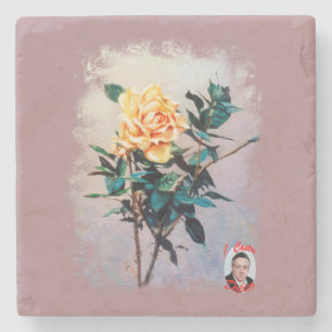 Dessous-de-verre En Pierre Rosa/Rose