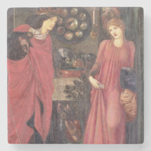 Dessous-de-verre En Pierre Rosamund juste et Reine Eleanor (médias mélangé